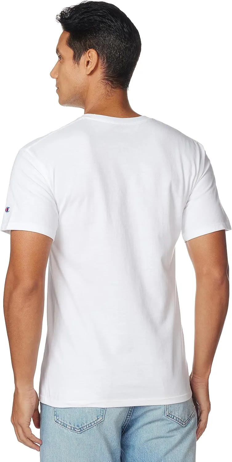 Champion Men's T-shirt, Cotton Midweight Men's Crewneck Tee,t-shirt for Men, Graphic Script