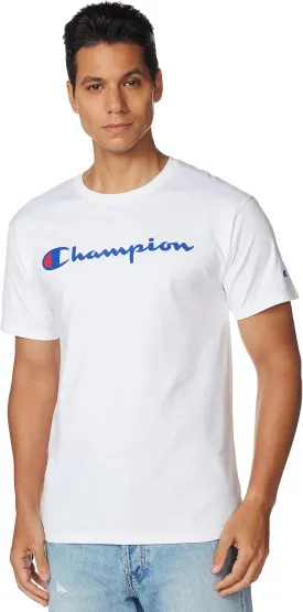 Champion Men's T-shirt, Cotton Midweight Men's Crewneck Tee,t-shirt for Men, Graphic Script