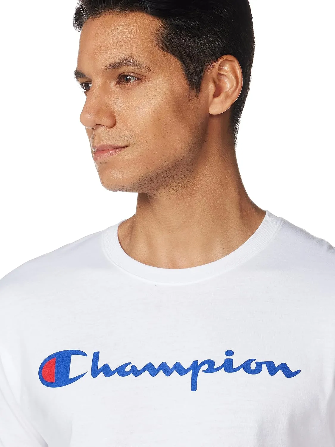 Champion Men's T-shirt, Cotton Midweight Men's Crewneck Tee,t-shirt for Men, Graphic Script