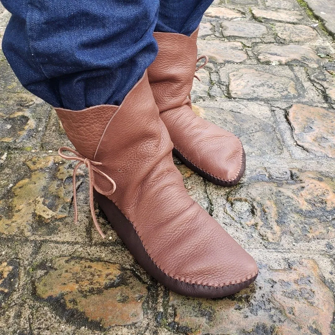 DIY Wrap-Up Boot Moccasin Complete Kit with Guide, Leather, and Tools