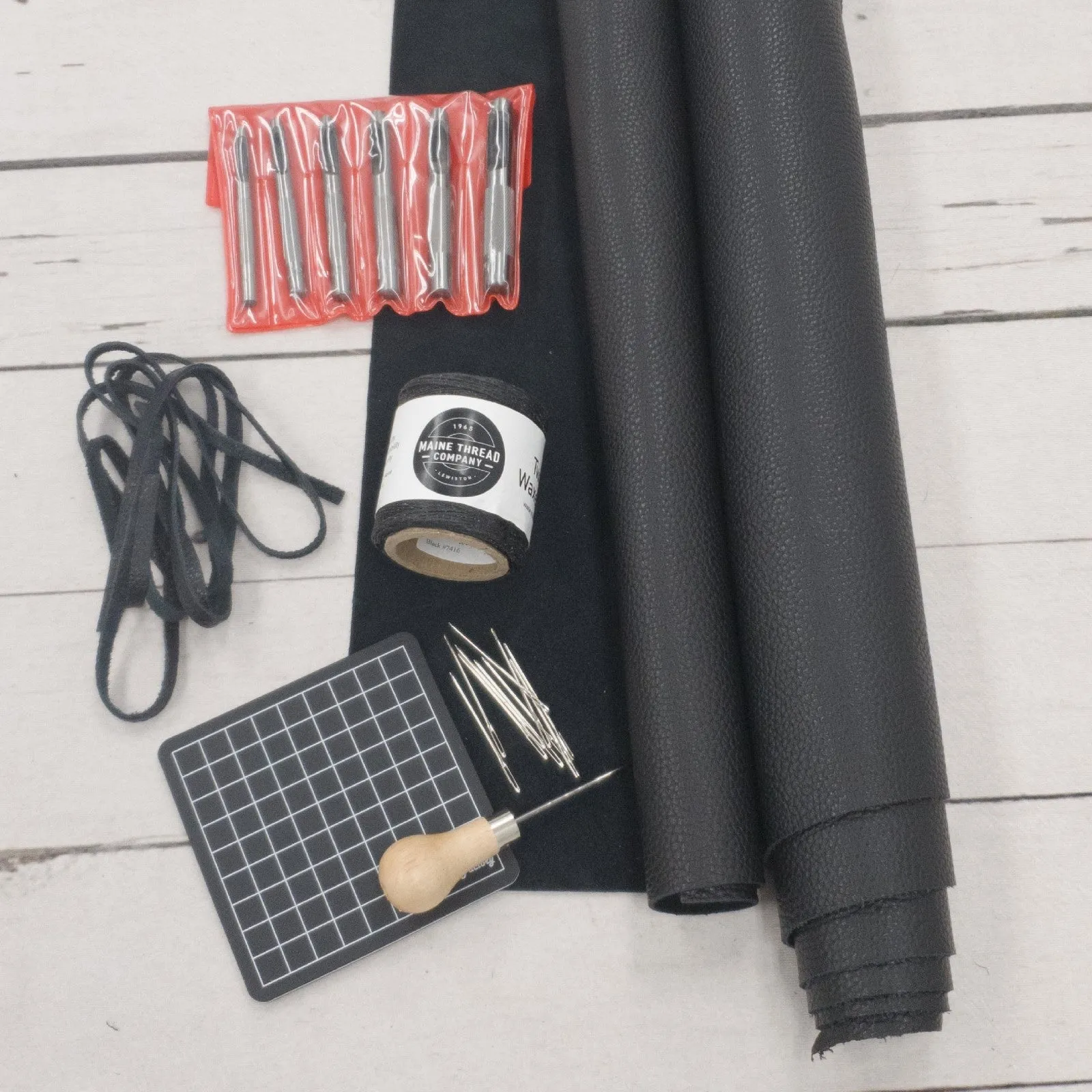 DIY Wrap-Up Boot Moccasin Complete Kit with Guide, Leather, and Tools