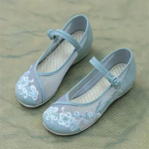 Hanfu Shoes: Sheer Floral