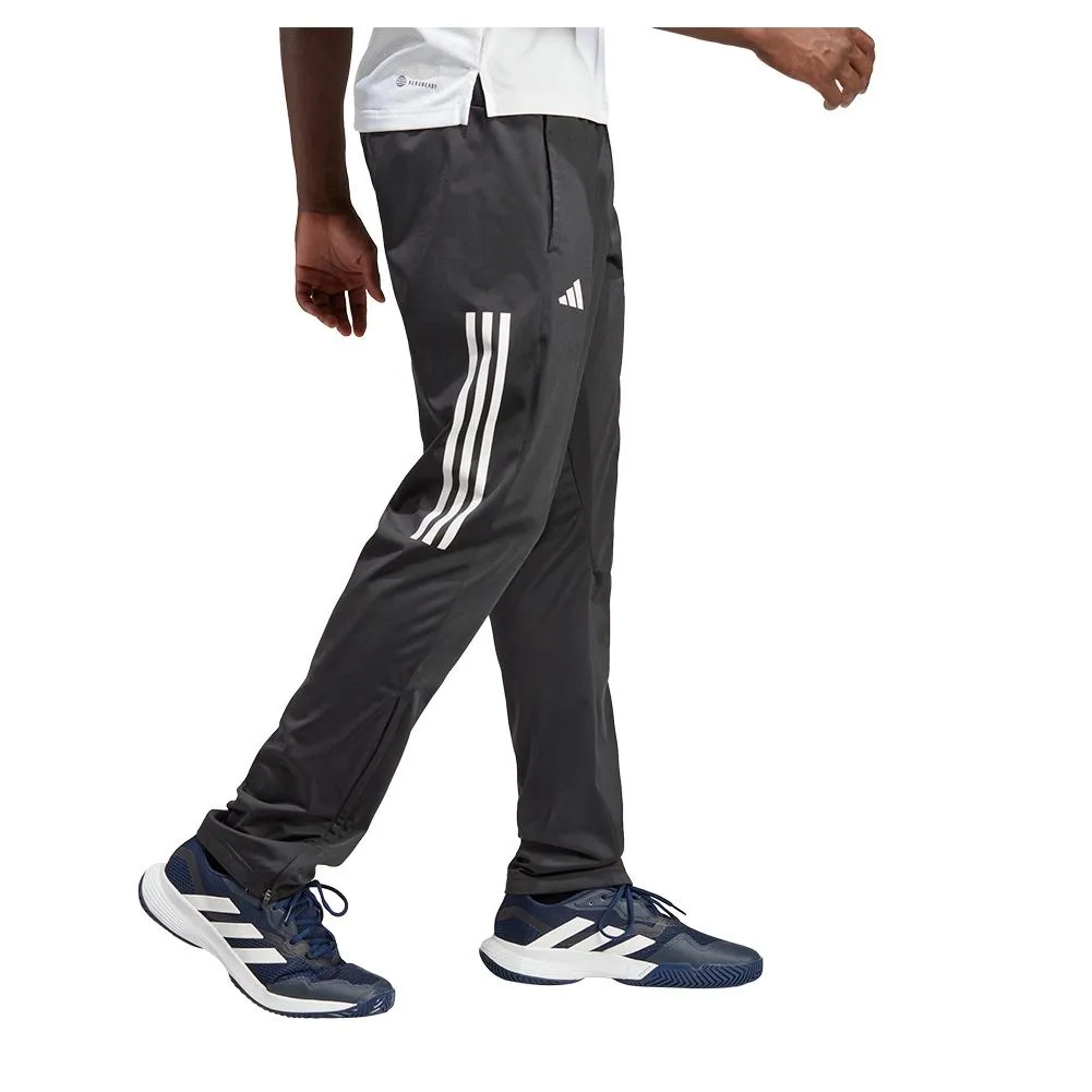 Men's 3-Stripe Knitted Tennis Pants Black