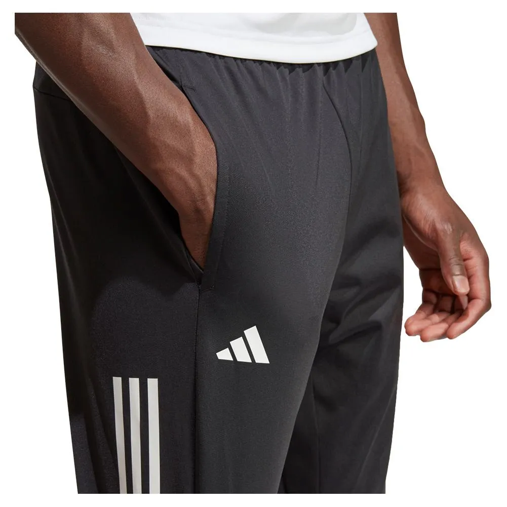 Men's 3-Stripe Knitted Tennis Pants Black