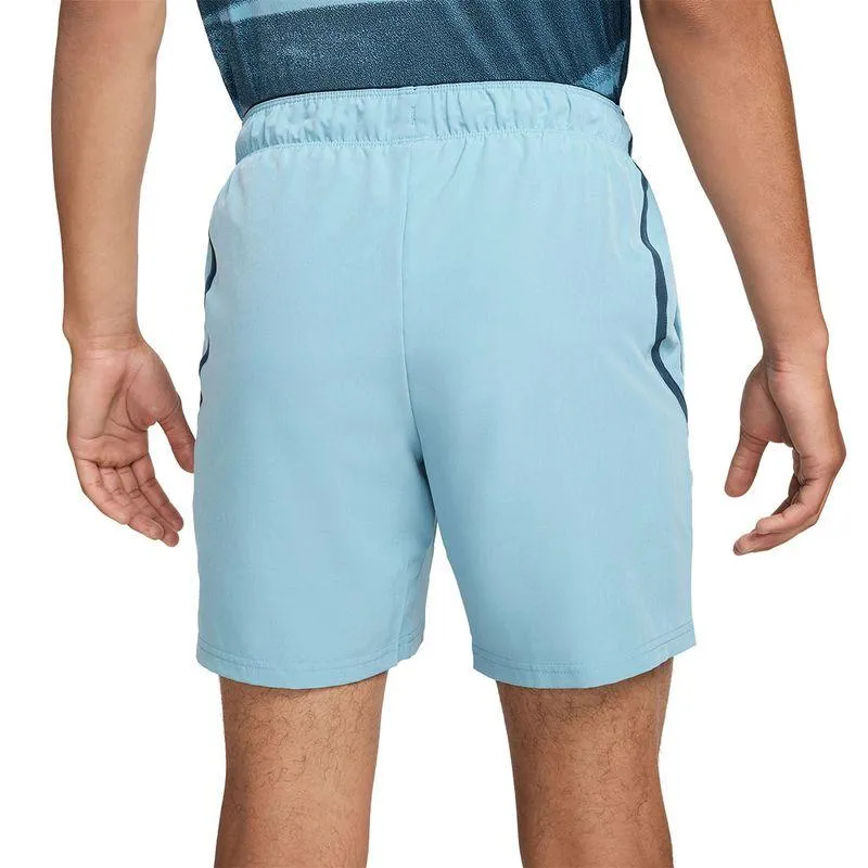 Men's Court Dri-FIT Advantage 7 Inch Tennis Short Denim Turq and Armory Navy