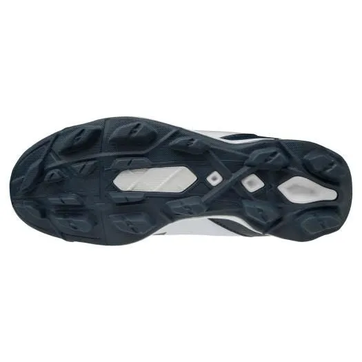 Mizuno Junior Wave Select Nine Diamond Shoe - White/Navy