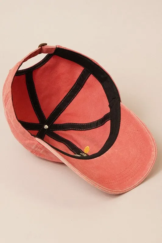 Southwestern Cactus Embroidered Ball Cap Hat