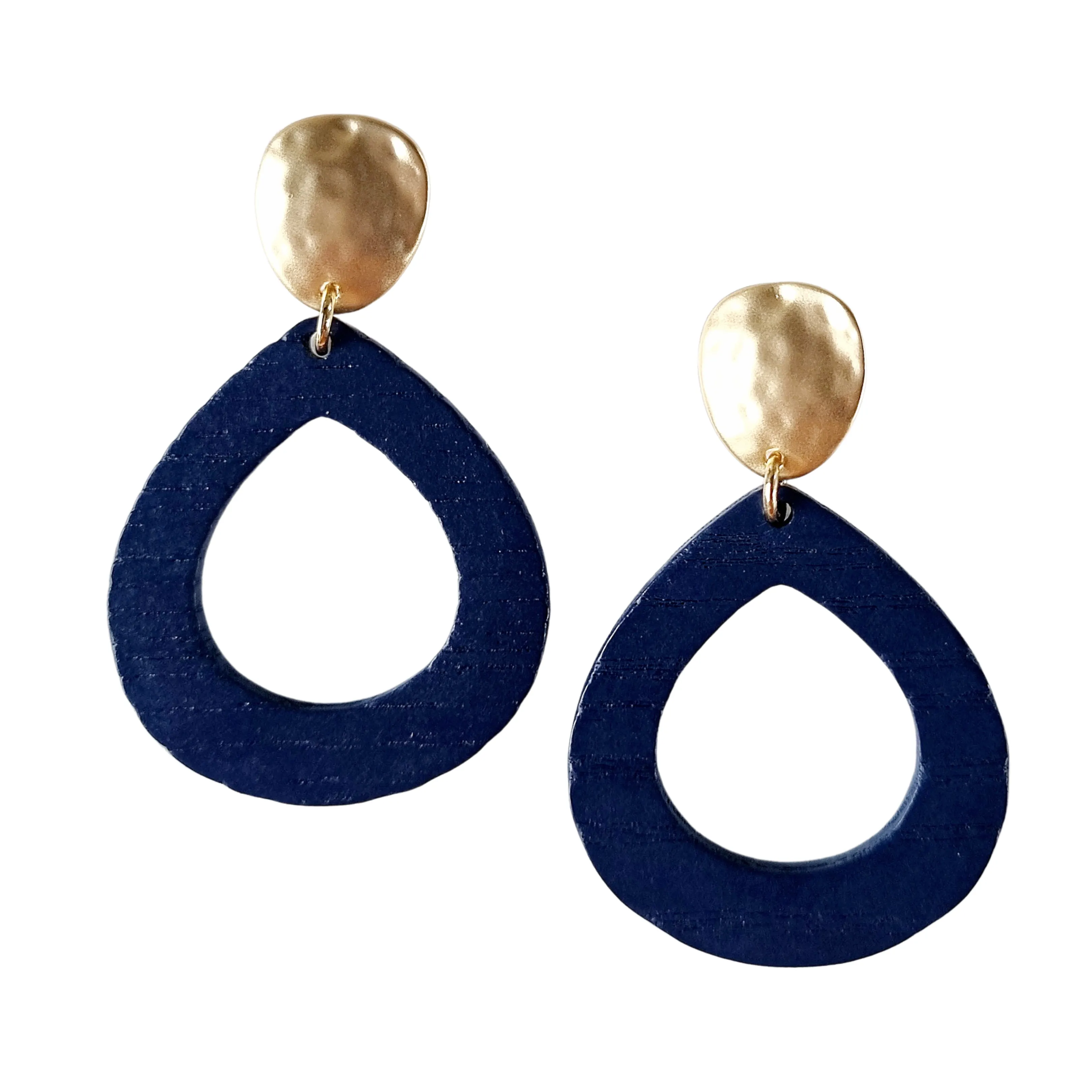 Stacey Teardrop Wooden Earrings