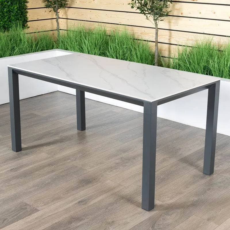 Weatherking Stone Rectangle 6 Seater Dining Set